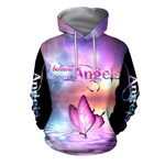 3D All Over Print Pink Butterfly Art Hoodie NNK - Amaze Style™-Apparel