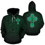 Scotland Pullover Hoodie - Celtic Cross With Flowers Thistle NNK022922 - Amaze Style™-ALL OVER PRINT HOODIES (P)