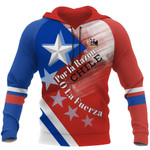 Chile Flag With Coat of Arms Design Hoodie NNK 100 - Amaze Style™