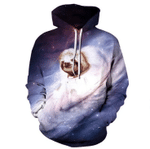 Astronaut Sloth Galaxy Hoodie Pullover NTH190736 - Amaze Style™-Apparel
