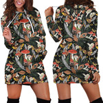 Beautiful Forest Mushroom Hoodie Dress - Amaze Style™-Apparel