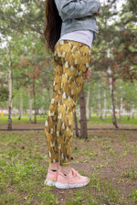 Mushroom Morels Yellow Leggings - Amaze Style™