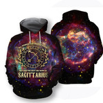 All Over Printed Sagittarius Horoscope Hoodie - Amaze Style™-Apparel