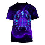 3D ALL OVER PRINTED CANCER ZODIAC T SHIRT NTH160838 - Amaze Style™-Apparel