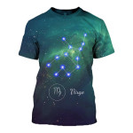 3D ALL OVER PRINTED VIRGO ZODIAC T SHIRT HOODIE NTH150826 - Amaze Style™-Apparel