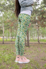 3D All Over Printing Green Cacti And Flower Legging - Amaze Style™
