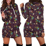 3D All Over Print Mushrooms and Blueberry Hoodie Dress - Amaze Style™