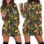 Forest Mushroom Hoodie Dress - Amaze Style™-Apparel