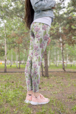3D All Over Printing Cactus Have violet Flower Legging - Amaze Style™