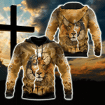 Failth Over Fear Lion Jesus 3D All Over Printed Shirts TNA22032101 - Amaze Style™