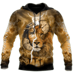 Failth Over Fear Lion Jesus 3D All Over Printed Shirts TNA22032101 - Amaze Style™