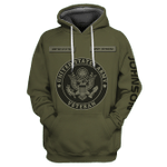 US Veteran Persionalized Name 3D All Over Printed Unisex Hoodie - Amaze Style™