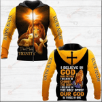 Jesus-I Believe In God Persionalized 3D All Over Printed Shirts - Amaze Style™