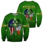 American By Birth - Irish By The Grace Of God 3D All Over Printed Unisex Shirts DQB02012101 - Amaze Style™-Apparel