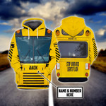 School Bus Stop When Red Lights Flash 3D Full Print Hoodie - Amaze Style™