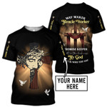 Miracle Worker - Jesus Custom Name 3D All Over Printed Unisex Shirts - Amaze Style™-Apparel