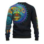 Aztec Sun And Moon Mural Art Customized 3D All Over Printed Shirt - 