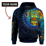 Aztec Sun And Moon Mural Art Customized 3D All Over Printed Shirt - 