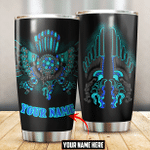 Aztec Eagles Chimalli Aztec Mexican Mural Art Customized 3D All Over Printed Tumbler - AM Style Design