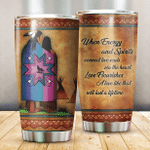 Native American Symbols Of Love When Energy And Spirits Connect Two Souls Ledger Art Native American Patterns 3D All Over Printed Tumbler - AM Style Design