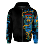 Aztec Tribal Tlaloc Macuahuitl Customized 3D All Over Printed Shirt - 