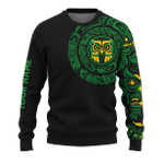 Native American Zodiac Signs Haida Owl Pacific Northwest Art Green Color Customized 3D All Over Printed Shirt - 