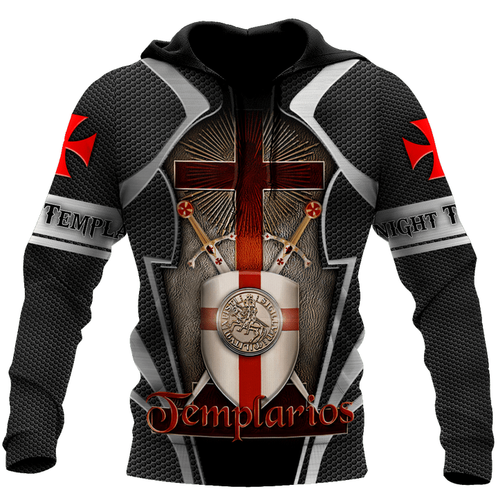 Premium Red Cross Shield Swords Knight Templar All Over Printed Shirts For Men And Women MEI - Amaze Style™-Apparel