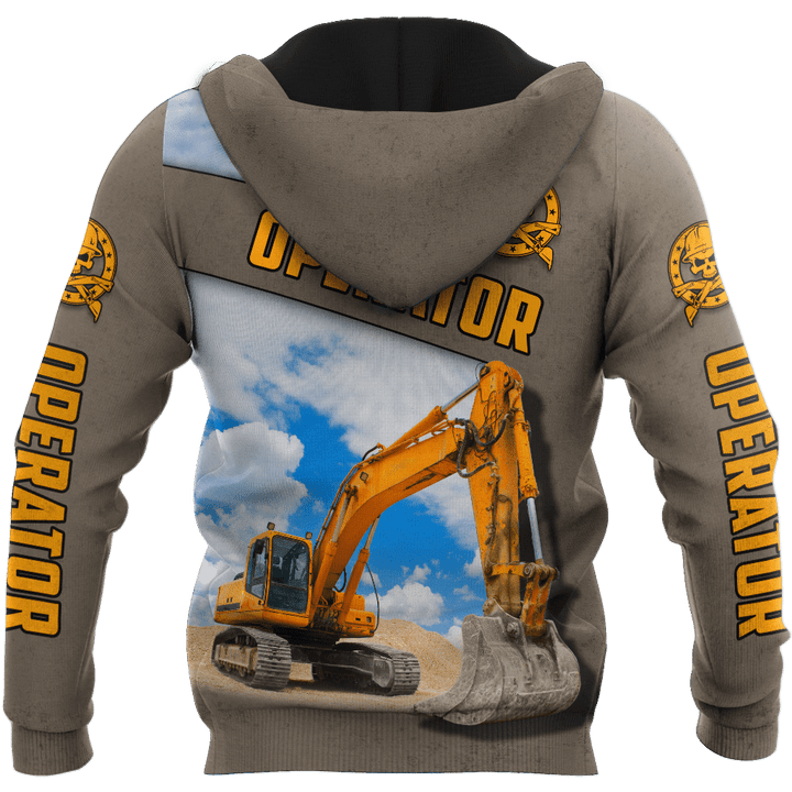 Premium Personalized 3D Printed Excavator Operator Shirts MEI No5 - Amaze Style™