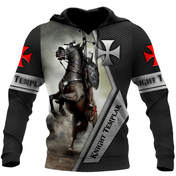 Premium Knight Templar Riding Horse All Over Printed Shirts For Men And Women MEI - Amaze Style™-Apparel