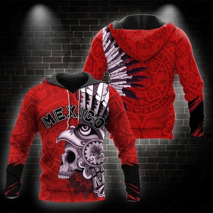 Mexico Aztec Warrior  3D All Over Printed Shirts For Men and Women TA062303 - Amaze Style™-Apparel