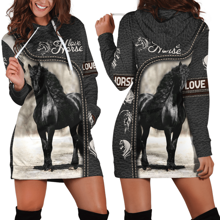 Beautiful Horse Hoodie Dress Pi150403D - Amaze Style™-Apparel