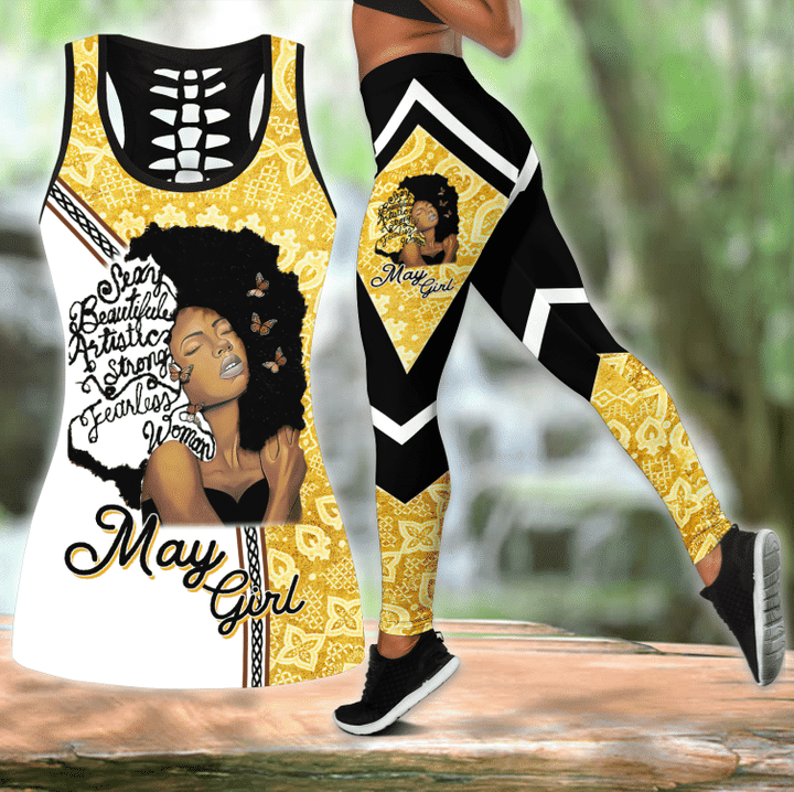 May Girl Combo Legging + Tank Top 3D All Printed - Amaze Style™