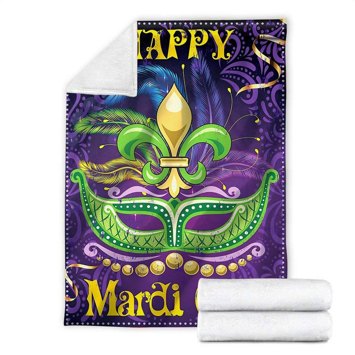 Mardi Gras All Over Printed Blanket - Amaze Style™-blanket