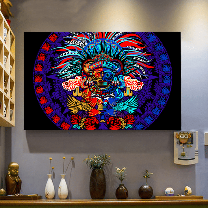 Mictlancihuatl Queen of Mictlan Mural Art 3D All Over Printed Canvas- 