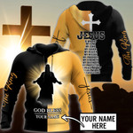 Premium Christian Jesus Blessed V5 Personalized Name 3D All Over Printed Unisex Shirts - Amaze Style™-Apparel