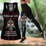 February Girl Combo Tank Top + Legging - A Child Of God JJ06062002S - Amaze Style™-Apparel