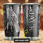 Viking Wolf Metal Style Personalized Stainless Steel Tumbler 25022101.CXT Custom Name XT - Amaze Style™