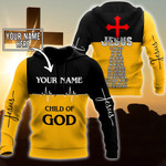 Premium Christian Jesus Personalized Name 3D All Over Printed Unisex Shirts - Amaze Style™-Apparel