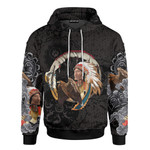 Chief Joseph and Eagle Star Color Native American Customized All Overprinted Shirts - AM Style Design