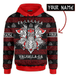 Fa-la-la-la-la Valhalla Viking Warrior Odin God - Viking Ugly Christmas Sweater - Am Style Design