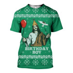 3D All Over Printed Ugly Sweater Happy Birthday Jesus Shirts and Shorts - Amaze Style™