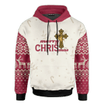 Merry Christmas God Bless You Christmas Customized 3D All Over Printed Sweater - AM Style Design