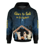 Glory To God In The Highest Jesus Christmas Customized 3D All Over Printed Sweater - AM Style Design