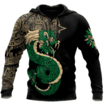 AM Style Mexico Aztec Quetzalcoatl Skull 3D All Over Printed Unisex Hoodies - Full Size - Amaze Style™