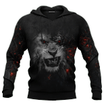 Jesus Lion The Angry King Burning Rose Customized 3D All Over Printed Shirt - AM Style Design