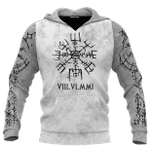 Viking Odin Tattoo Style Grey Colour Customized 3D All Over Printed Shirt - AM Style Design