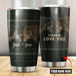 Native Wolf Tattoo Native American Pattern Customized For Couple 3D All Over Printed Tumbler - Am Style Design