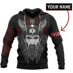 Viking Nordic God Odin And Raven Mythology Customized 3D All Over Printed Shirt - AM Style Design