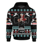 Santa And Jesus Every Knee Shall Bow Merry Christmas Customized 3D All Over Printed Sweater - AM Style Design