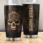 Skull, Aztec Maya Customized 3D All Over Printed Tumbler - Am Style Design